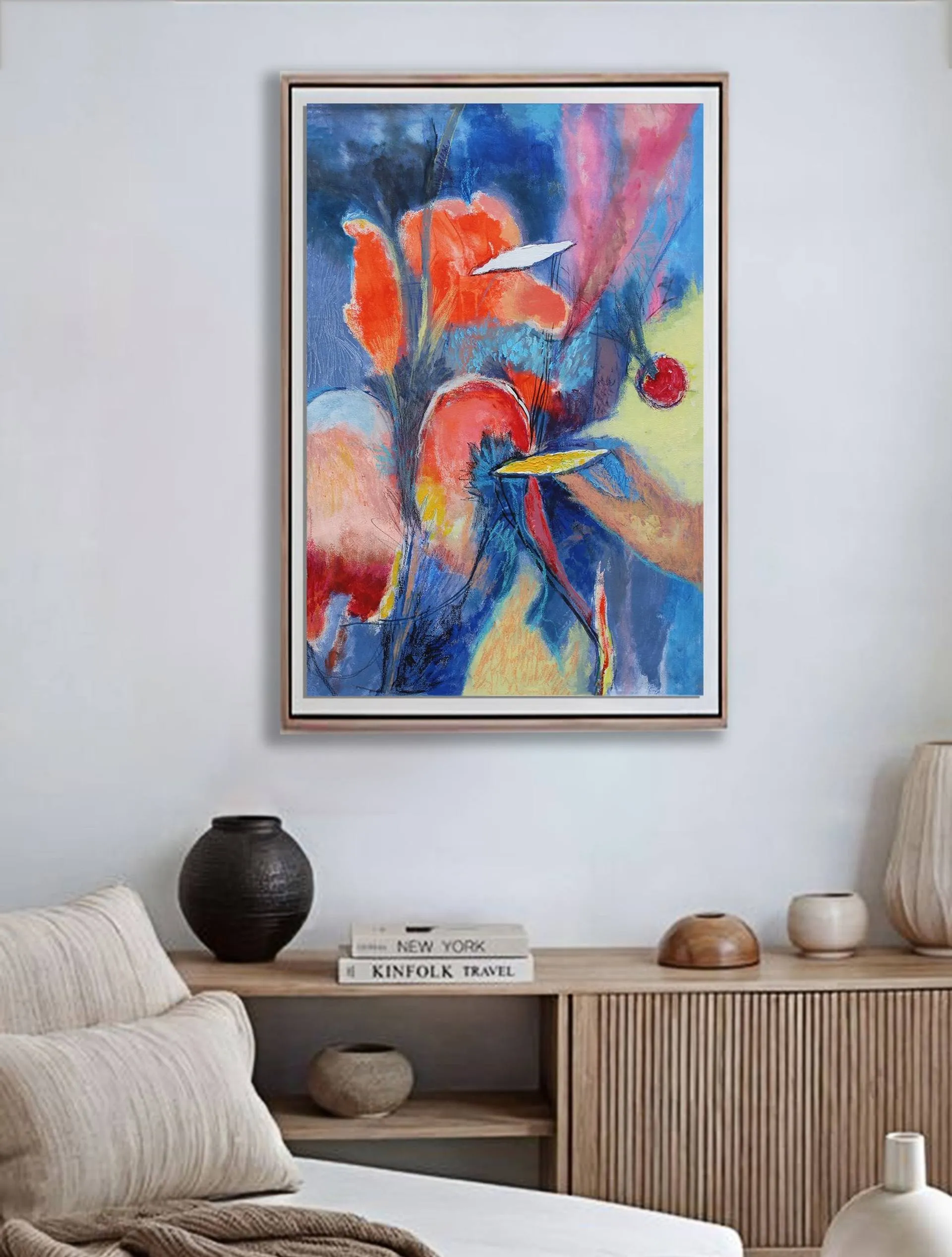 Composition with Red Sun