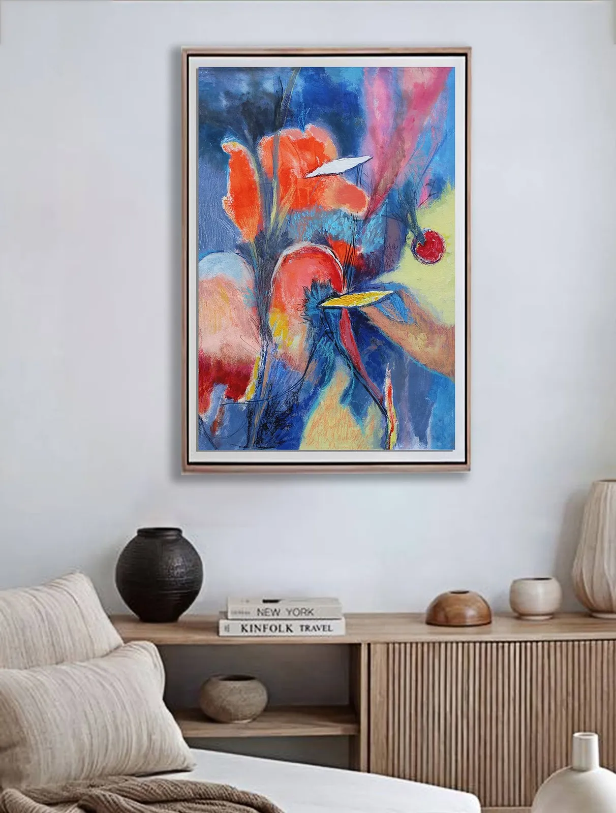 Composition with Red Sun