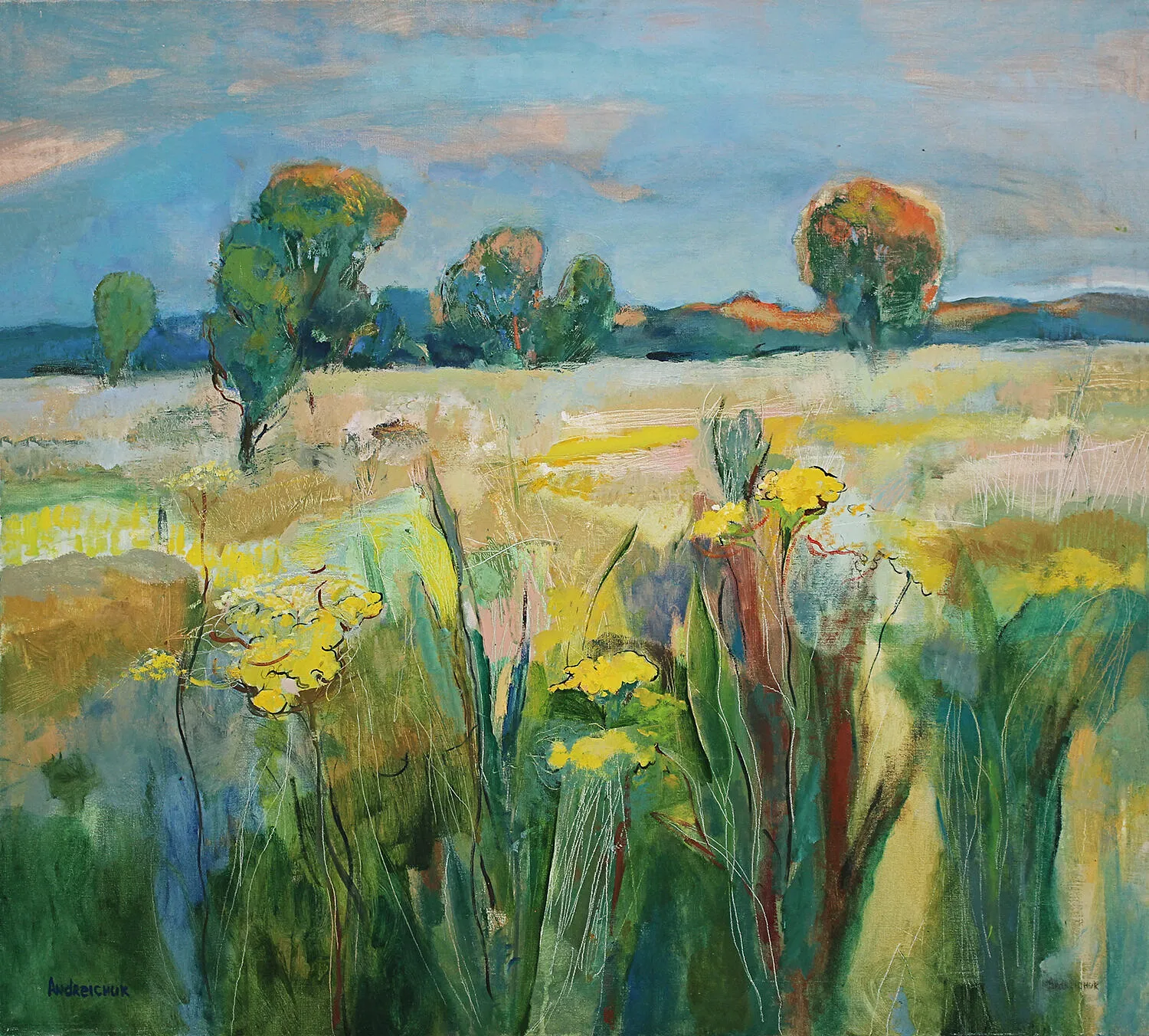Field, sunset (2024)
